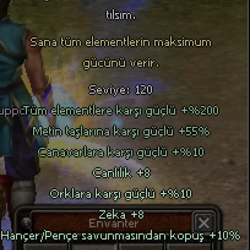 10HANÇER PENÇE KOPUŞLU +99 KUSURSUZ TILSIM